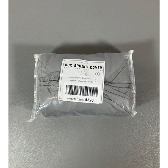 ALYVIA SPRING King/Cal King Box Spring Cover - Stretch-Fit Microfiber & Spandex, - Picture 4 of 5